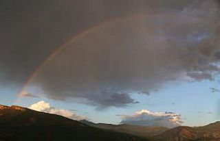 Tunceli’de gökkuşağı renk kattı