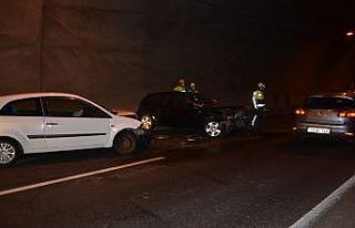 Tünel girişinde kaza: 3 yaralı