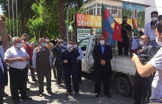 Tuzluca’da Filistin’e destek mitingi
