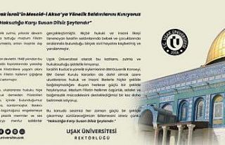 Uşak Üniversitesi, İsrail’in Mescid-i Aksa’ya...