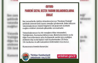 Valilik ’pandemi sosyal destek yardımı’ dolandırıcılarına...
