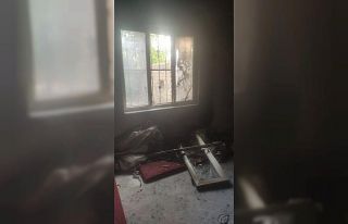 Van’da ev yangını