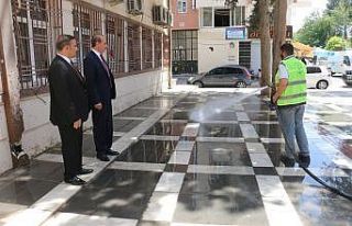 Yalçınkaya temizlik çalışmalarını denetledi