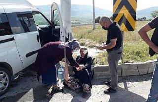 Yaralıya ilk müdahaleyi belediye başkanı yaptı