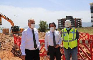 Yeni yerleşim alanlarında altyapı çalışması...