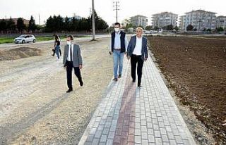 Yenişehir’de kapanma döneminde yol çalışmaları...