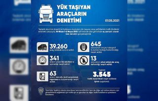 Yük taşıyan araçlara yönelik denetimde 3 bin...