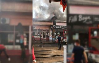 Zonguldak’ta bir işyerinin çatısında çıkan...