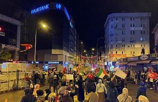 Zonguldak’ta İsrail’e tepki gösterisi