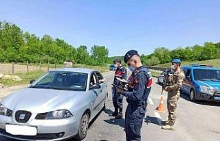 Zonguldak’ta jandarmanın tam kapanma denetimleri...