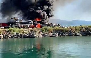 Zonguldak’ta tersanede yangın