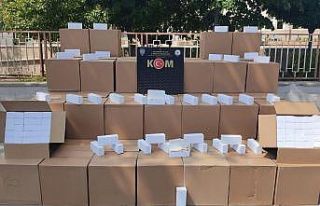 1 milyon adet kaçak makaron ele geçirildi