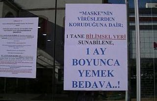 35 maske cezası yedi, dükkanına astığı yazı...