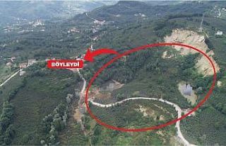 80 yıllık heyelan böyle durdu