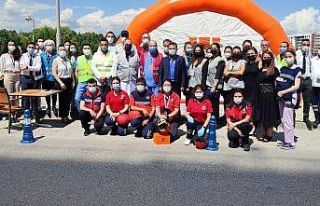 Acıbadem Eskişehir Hastanesi’nde deprem tatbikatı...