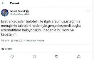 Adana Demirspor’da Balotelli defteri kapandı