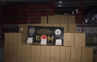 Adana’da 2 milyon 750 bin kaçak makaron ele geçirildi