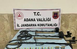 Adana’da izinsiz define arayan 2 kişi suçüstü...