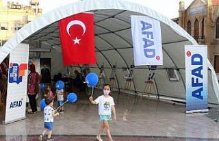 Afet Eğitim Çadırı açıldı