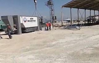 Ağrı’da en büyük asfalt plentinin kurulumu için...