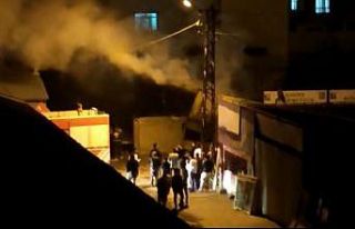 Ağrı’da kömür deposunda yangın