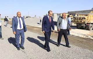 Akçakale’nin en büyük grup yolu asfaltlandı