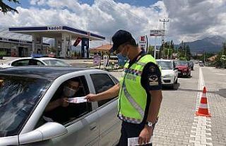 Aksaray jandarmadan emniyet kemeri uygulaması