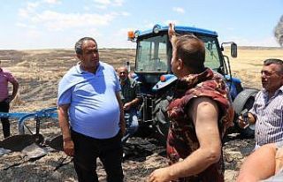 Aksaray’da hasada günler kala 250 dekarlık arpa...