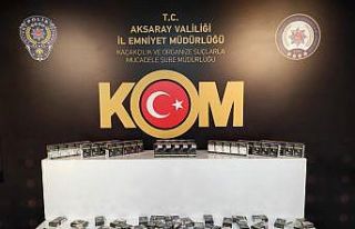 Aksaray’da kaçak alkol ve kaçak sigara operasyonu