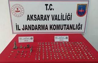 Aksaray’da Roma dönemine ait 171 sikke ve 20 tarihi...