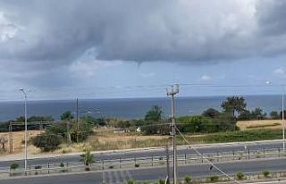 Alanya açıklarında hortum