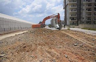 Alanya Belediyesi yol çalışmalarında yeni tekniğe...