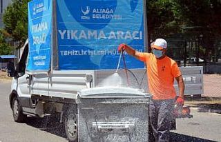 Aliağa’da çevre temizliği için yoğun mesai