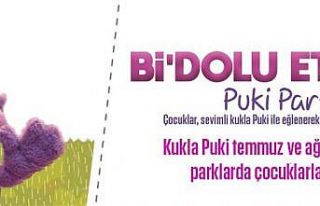 Ataşehir’in parklarında “Puki” çocuklarla...