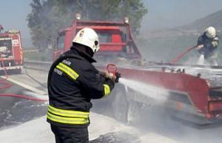 Aydın’da araç yangını