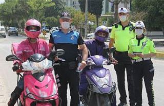 Aydın’da moto kuryeler bilgilendirildi