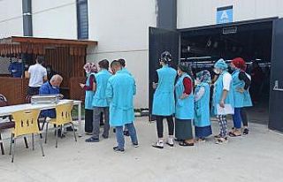 Bafra’da OSB’lerde çalışanlara aşı