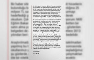 Bakan Selçuk: "Milli Eğitim Bakanlığı bu...