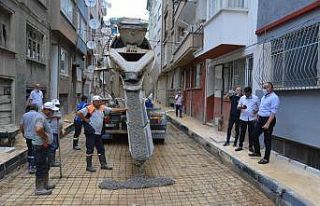 Balıkpazarı yolları yenileniyor