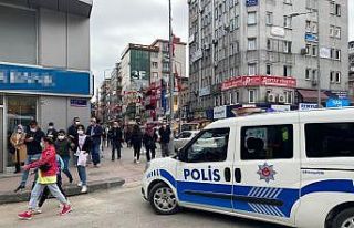 Bankada olay ihbarı, ekipleri harekete geçirdi