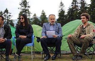 Başkan Aktaş, ateş başında gençlerle sohbet...