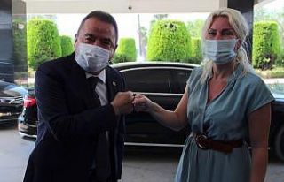 Başkan Böcek 109 gün tedavi gördüğü hastanede