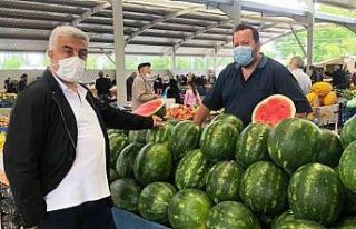 Başkan Çalışkan, pazarcı esnafını dinledi