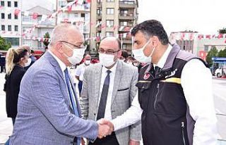 Başkan Ergün’den AFAD çadırına ziyaret