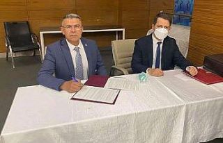 Başkan Güler yeni spor tesisleri için protokol...