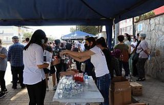 Başkan Özcan YKS’de öğrencilerin yanında