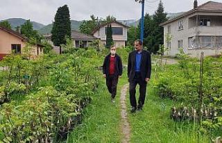 Başkan Şahin fidan yetiştiricileri ile bir araya...