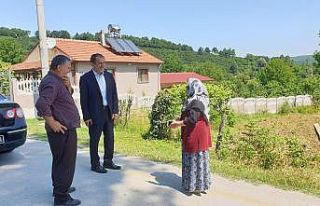 Başkan Şahin yerinde dinliyor