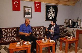 Başkan Sayan, Şehit Harun Aslan’ın ailesini ziyaret...