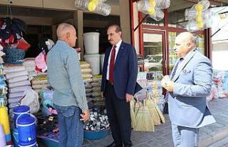 Başkan Yalçınkaya’dan esnaf ziyareti